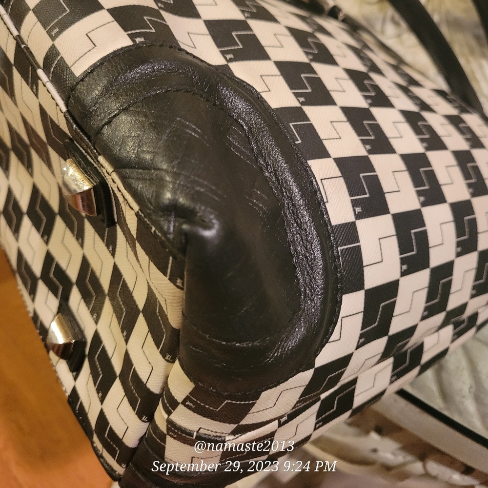 L.A.M.B. Gwen Stefani Westfield Checkerboard Tote Luxury Designer Handbag #523 - Picture 5 of 17